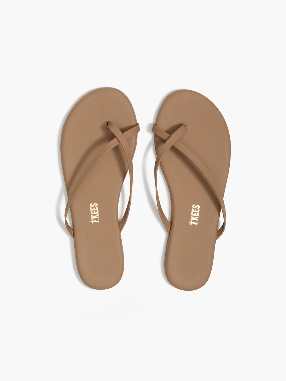 TKEES Nude Riley Criss Cross Flip Flop Sandals Resortwear Vacation Beach 7